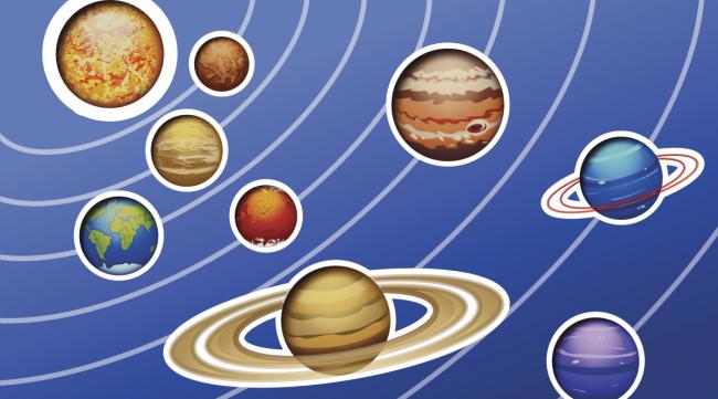 八大行星简笔画怎么画的