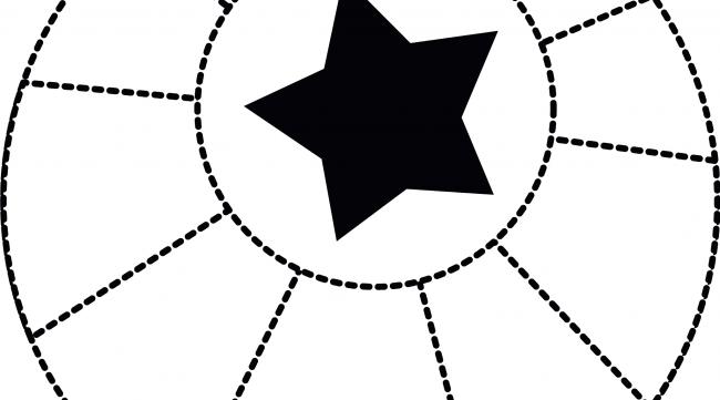操场上画大五角星的简单方法图片