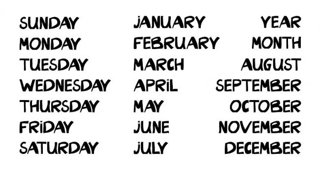 一月到十二月英文怎么读语音