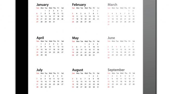 苹果手机日历怎么显示全部