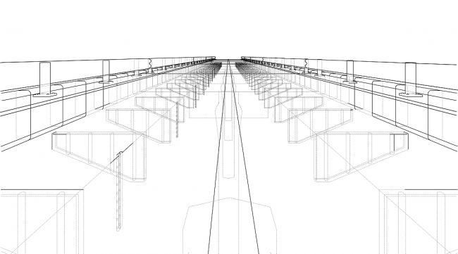 简单地桥的素描图片