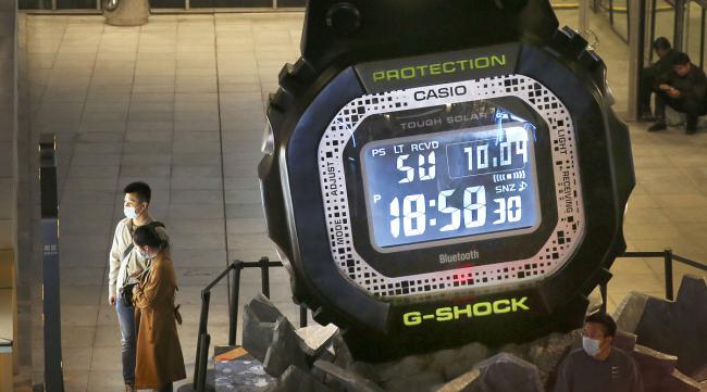 g-shock手表怎么调时间