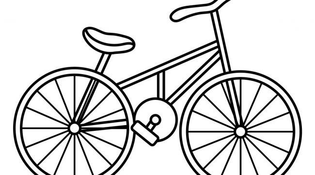 自行车怎么画图片