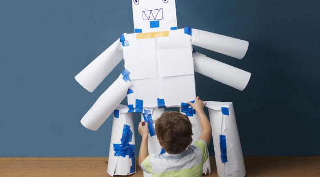 怎么用一张纸做个机器人