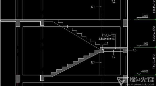 cad楼梯修剪方法图