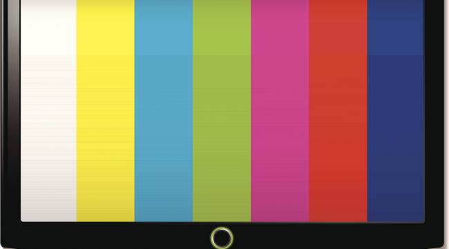 有线电视怎么调彩色的