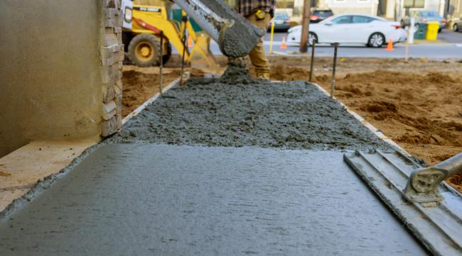 石粉代替砂浇筑混凝土