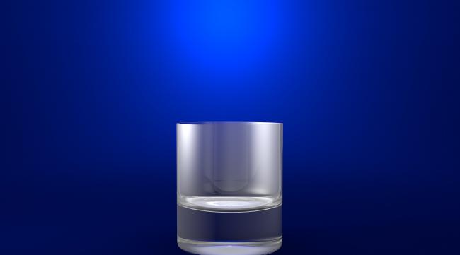 3d怎么渲染蓝色透明玻璃