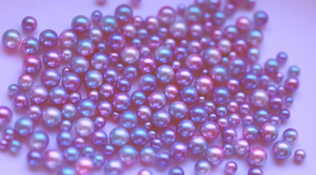 珍珠有淡紫色的吗