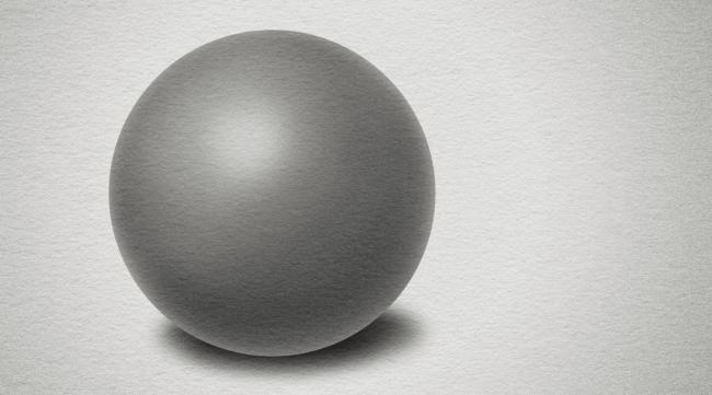 素描圆球怎么画