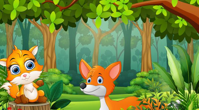 狐狸在森林里干什么补充句子