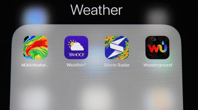 苹果手机的天气怎么不显示了