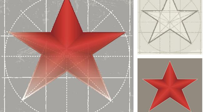 如何用一把直尺怎么画五角星呢
