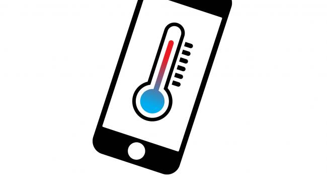 手机温度计怎样量室温的