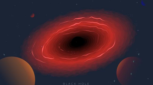 掉进一个黑洞会发生什么事情