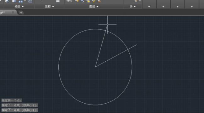 cad如何在圆弧上截取弧长图形
