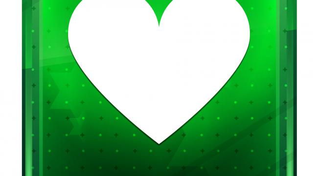 绿色的心怎么打出来